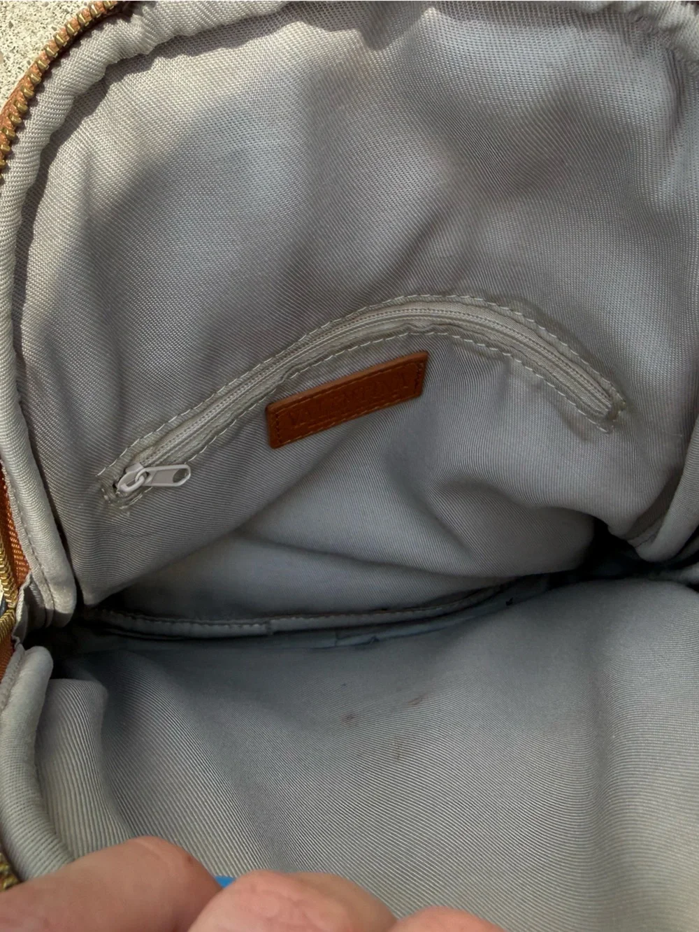 Valentina Pebbled Leather Sling Backpack/Purse